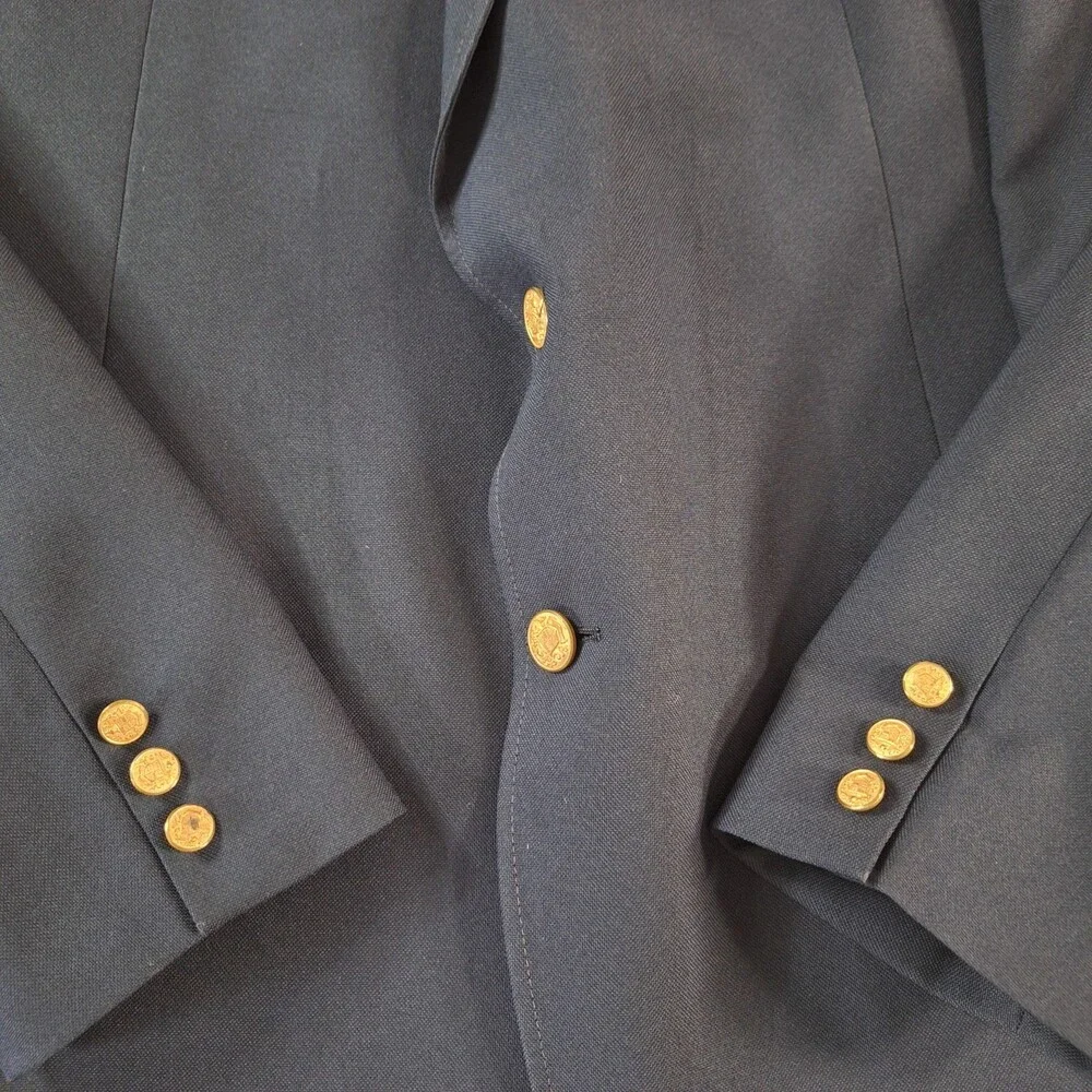 Town & Country Anderson-Little Blazer Mens 46 Classic Gold Button Jacket